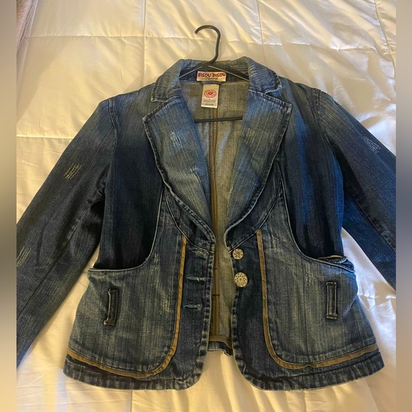 Bisou Bisou Jackets & Blazers - Jean jacket. In good condition. One button missing.